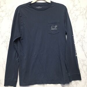 Vineyard Vines Bundle (2) Long Sleeve T-Shirt XL (18) Blue White 100% Cotton